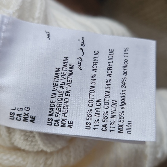 Cream Sweater Cloud Charter Club Size Large - Picture 6 of 6